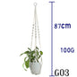 Flower Pot Net Bag Beige Cotton Rope Indoor Plant Hanger Hanging Basket Sling