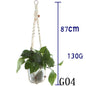 Flower Pot Net Bag Beige Cotton Rope Indoor Plant Hanger Hanging Basket Sling