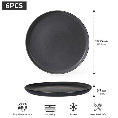 (6 pack) Stone Plate - Microwave friendly