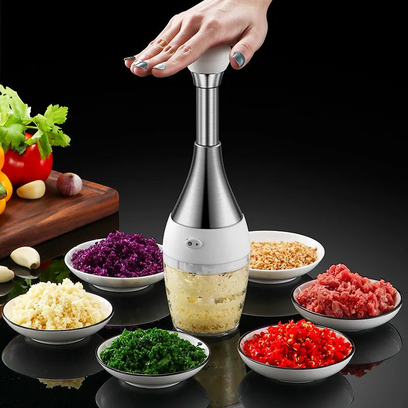 Pop Top Manual Food Chopper & Shaker 