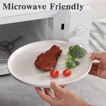 (6 pack) Stone Plate - Microwave friendly