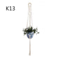 Flower Pot Net Bag Beige Cotton Rope Indoor Plant Hanger Hanging Basket Sling